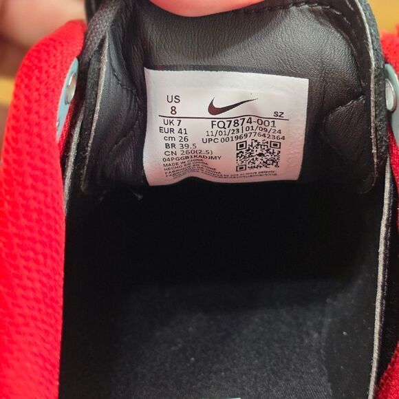 Nike Jordan ADG 5 Wide Low Bred Golf Shoes Women's 9.5 New Black Red FQ7874-001 - Picture 15 of 15